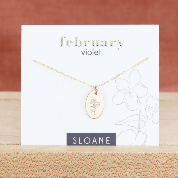 Birth Flower Necklace
