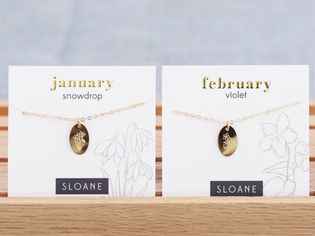 Birth Flower Necklace