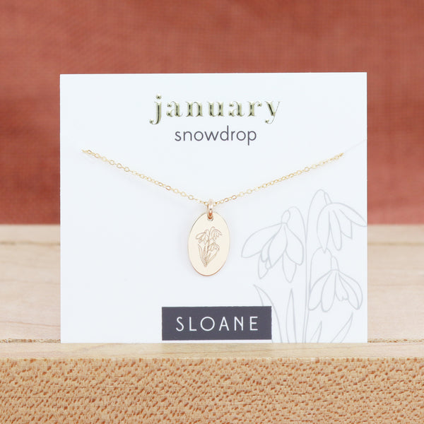 Birth Flower Necklace