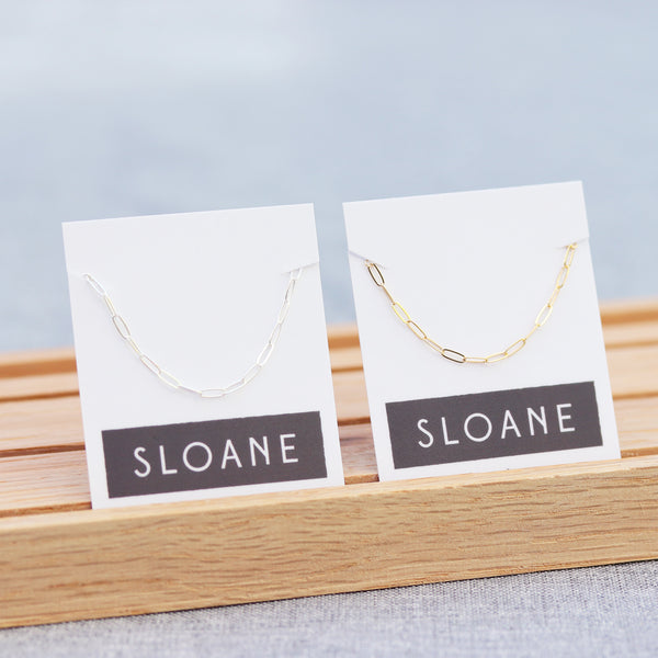 Dainty Paperclip Necklace