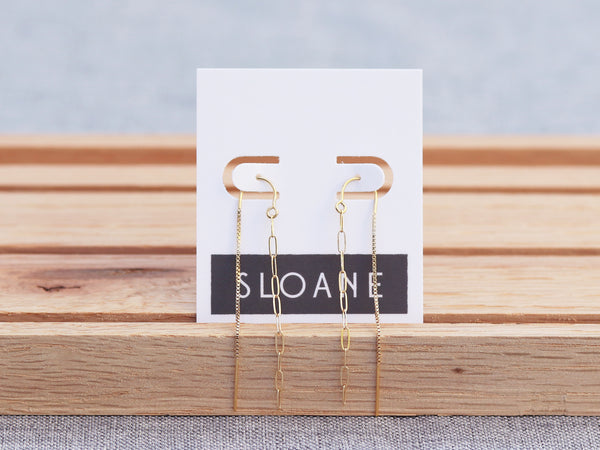 Paperclip Threader Earrings