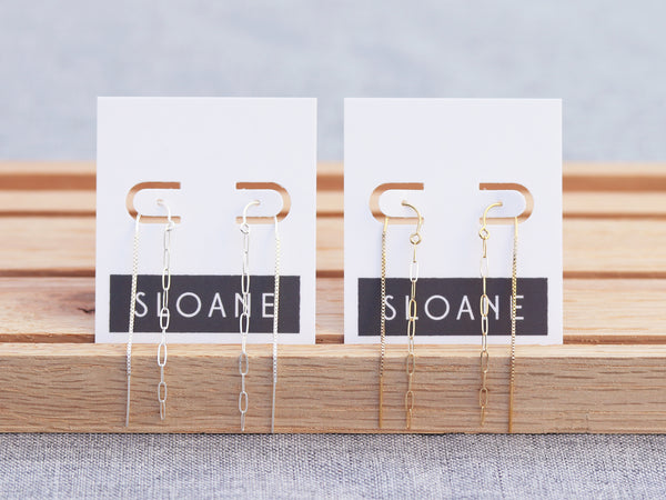 Paperclip Threader Earrings