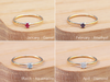 Dainty Gold Birthstone Ring