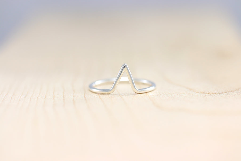 Tiny Peak Stacking Ring