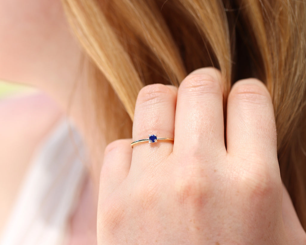 Dainty Lapis Lazuli Ring