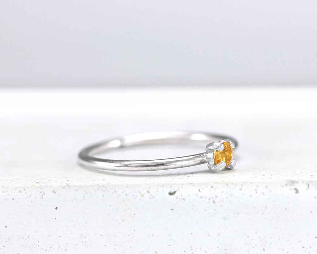 Dainty Citrine Ring