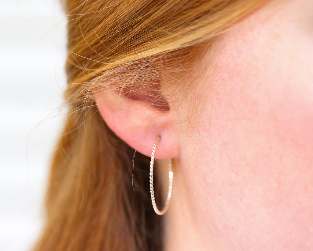 Twisted Everyday Hoop Earrings