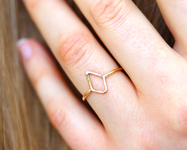 Tiny Diamond Stacking Ring