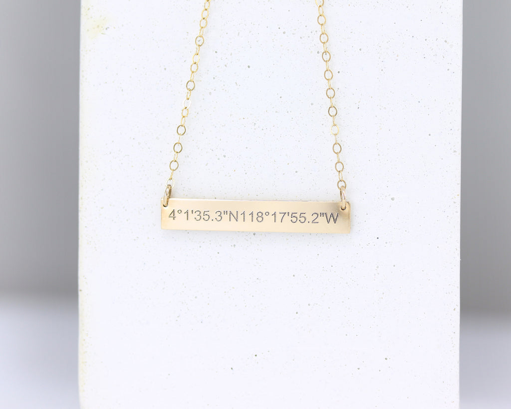 Coordinate Bar Necklace