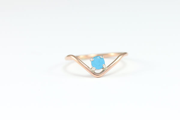Chevron Gem Ring