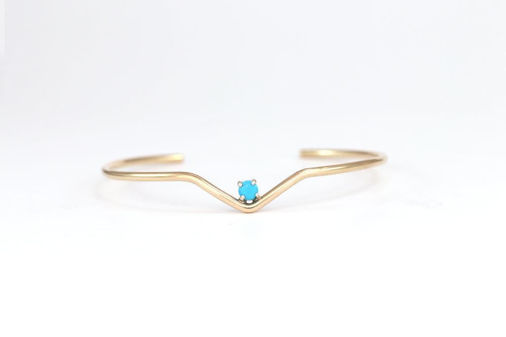 Chevron Gem Cuff