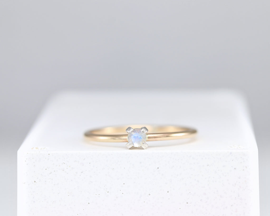 Dainty Moonstone Ring