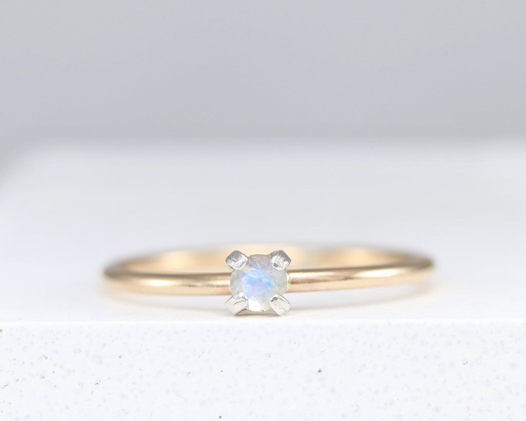 Dainty Moonstone Ring – Sloane Jewelry Design