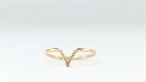 Tiny Peak Stacking Ring