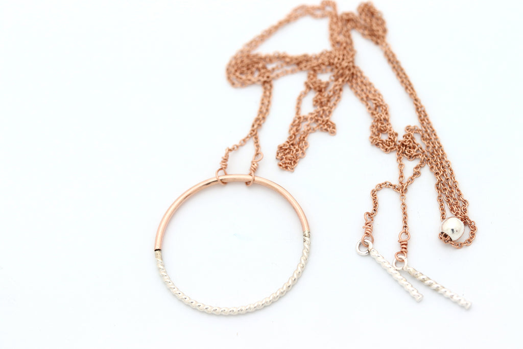 Reversible Circle Necklace