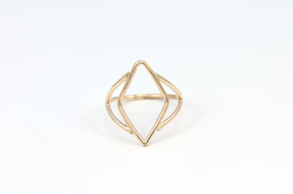 Deco Open Weave Ring