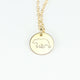 Bear Disc Necklace