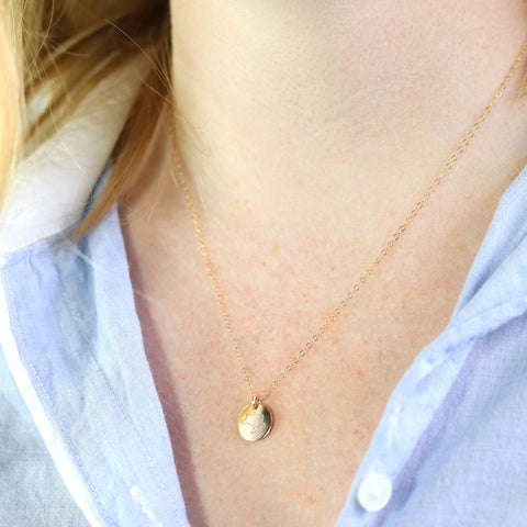 Turtle Disc Necklace
