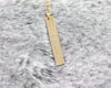 Roman Numeral Vertical Bar Necklace