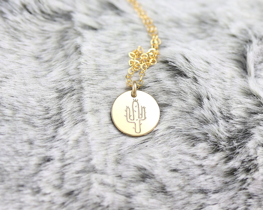 Cactus Disc Necklace