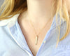Morse Code Vertical Bar Necklace