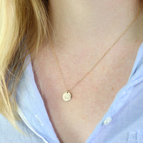 Wolf Disc Necklace