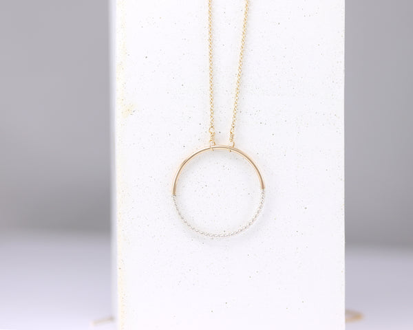 Reversible Circle Necklace