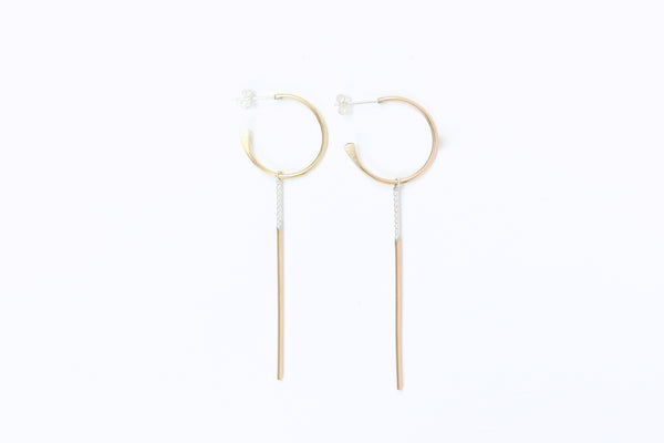 Hoop and Stick Earrings