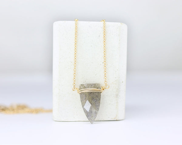 Gemstone Spike Necklace
