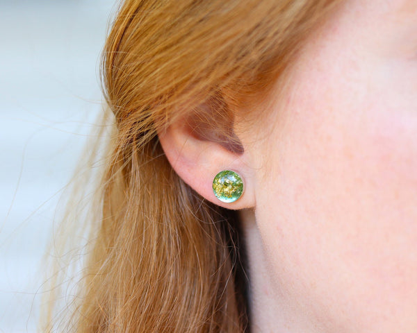 Eco Resin Stud Earrings