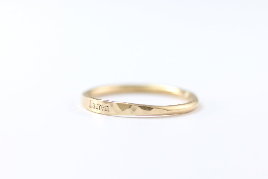 Dainty Name Ring
