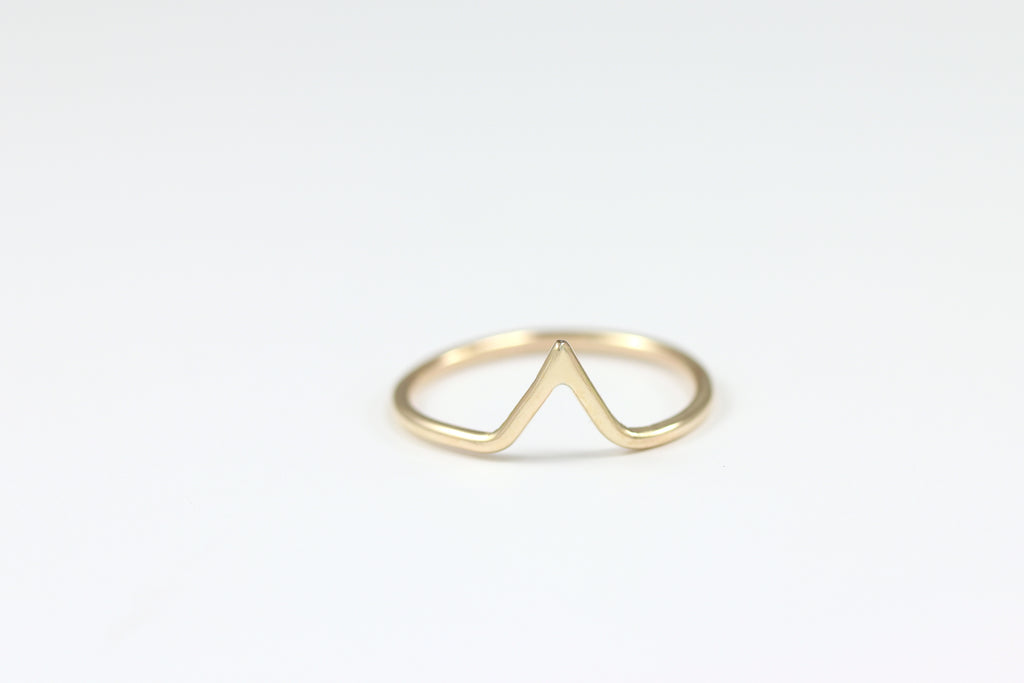 Tiny Peak Stacking Ring
