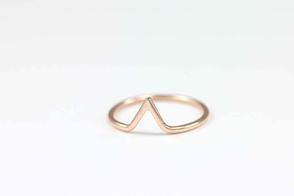 Tiny Peak Stacking Ring