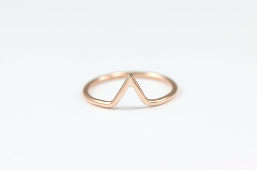Tiny Peak Stacking Ring