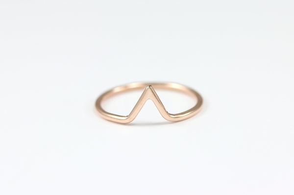 Tiny Peak Stacking Ring