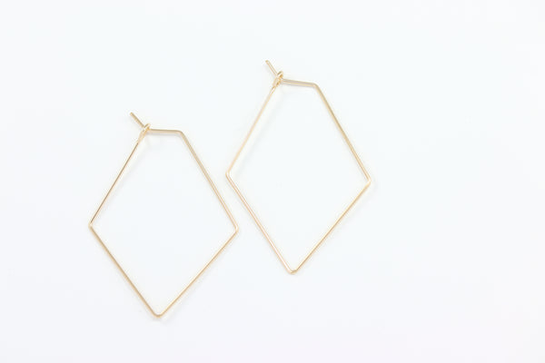 Diamond Hoop Earrings