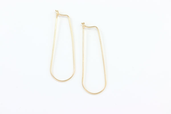 Teardrop Hoop Earrings