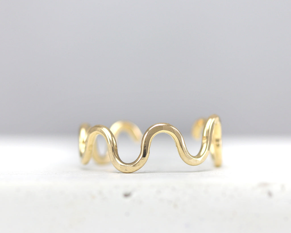 Wavy Toe Ring